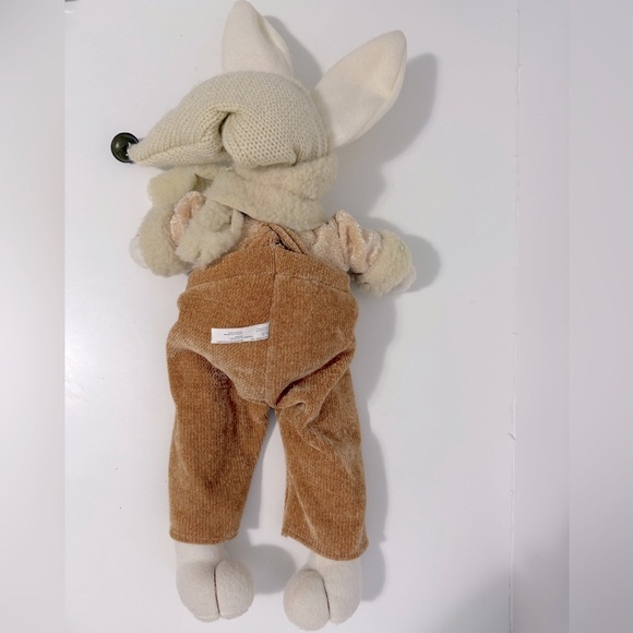 20” Decorative Plush Bunny Duo in Tan and Cream - Picture 8 of 16